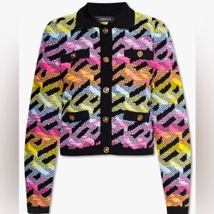 Versace Women's Vibrant Knit Blazer